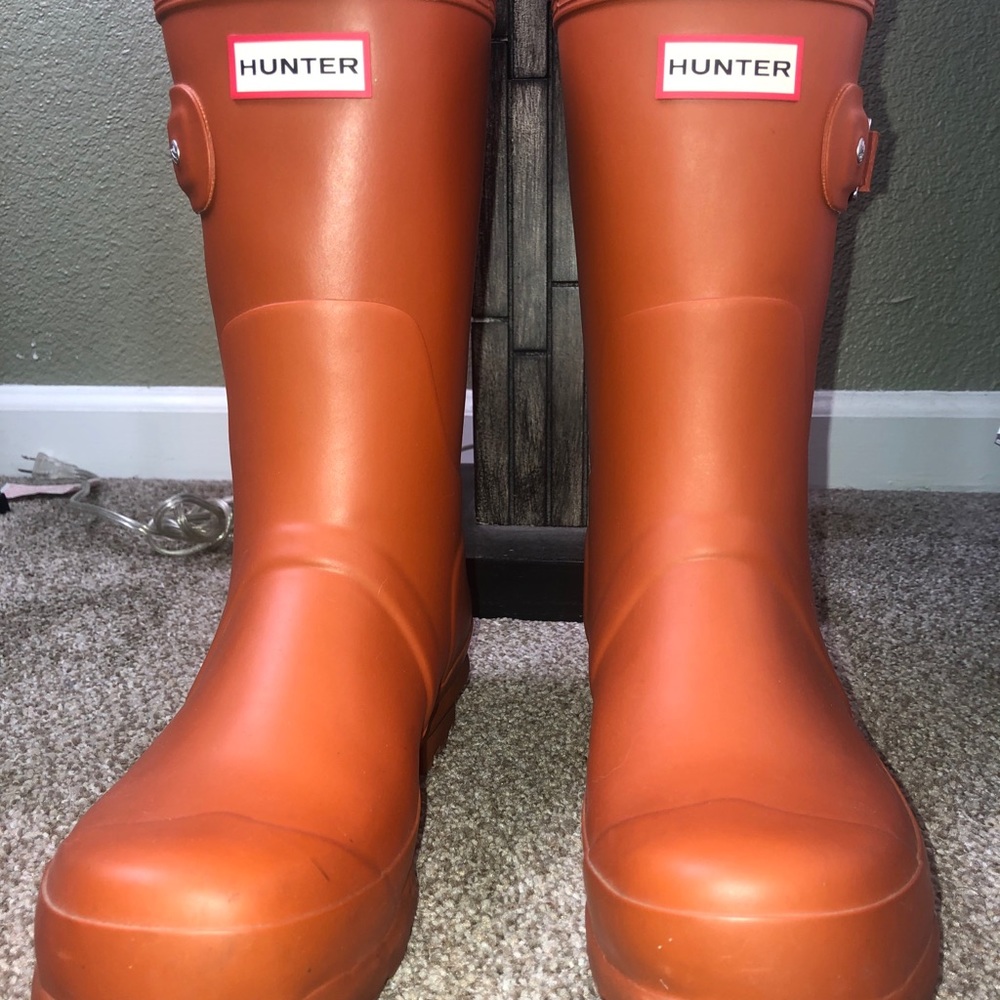 Hunter Original Short Rain Boots: Orange